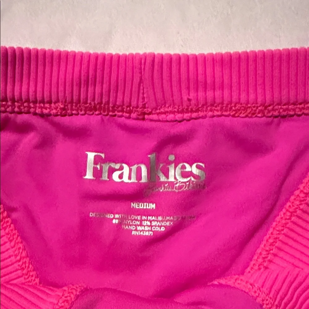 Frankie's Bikinis Hot Pink Set with additional shorts